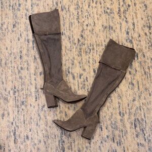 Cole Haan Suede Grey Over the knee Women's Boots